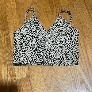 Cheetah print tank top